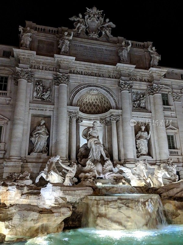 Fontana di trevi在意大利罗马